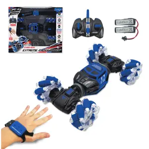 Remote-controlled off-road car with lights and sound, rechargeable with remote control and gesture control wristband. Lexibook Extreme Crosslander® image-1