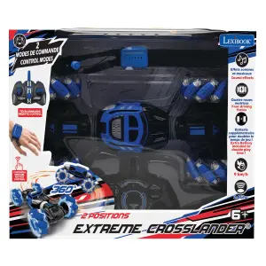 Remote-controlled off-road car with lights and sound, rechargeable with remote control and gesture control wristband. Lexibook Extreme Crosslander® image-2