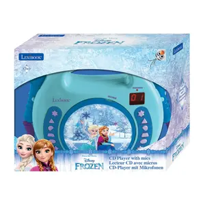 Bärbar cd-spelare musiksats + 2 snow queen-mikrofoner Lexibook image-1