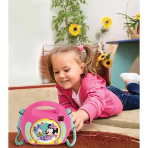 Portable cd player music kit + 2 microphones disney minnie Lexibook image-3