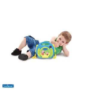Bärbar cd-spelare musik kit + 2 peppa pig mikrofoner Lexibook image-1