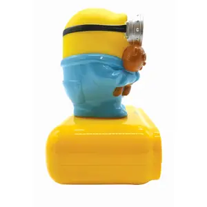 Réveil avec veilleuse en 3d design les minions et effets sonores Lexibook image-2