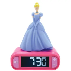 Cinderella princesses 3d design alarm clock with nightlight Lexibook