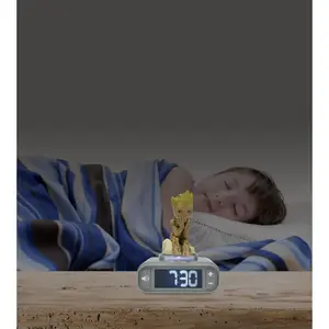 Alarm Clock - Night Light with Sound Effects for Kids Lexibook Groot image-2