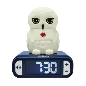 Night light alarm clock with sounds Lexibook Hedwige image-0