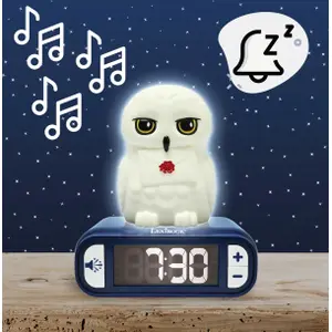 Night light alarm clock with sounds Lexibook Hedwige image-3