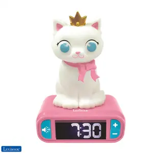 Alarm clock with 3d cat light and sound effects Lexibook image-0