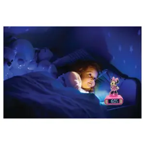 Sveglia digitale con luce notturna e effetti sonori per bambini Lexibook Minnie 3D image-4