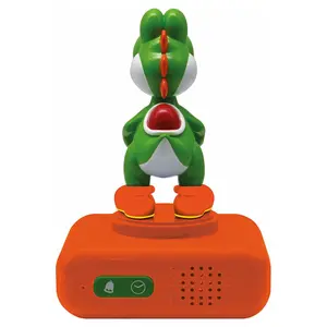 Despertador com figura de criança Lexibook Super Mario Yoshi 3D image-1