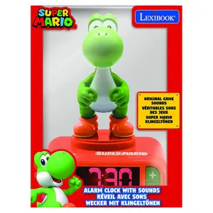 Despertador com figura de criança Lexibook Super Mario Yoshi 3D image-4