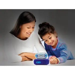 Digital alarm clock with 3d rugby ball light and sound effects Lexibook image-2
