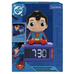 Night light alarm clock with sounds Lexibook Superman image-2