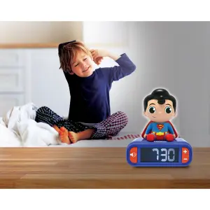 Night light alarm clock with sounds Lexibook Superman image-4