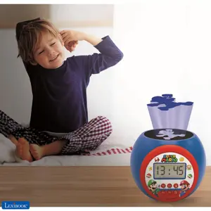 Relógio de alarme do projector com função de temporizador Lexibook Super Mario image-3