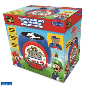 Relógio de alarme do projector com função de temporizador Lexibook Super Mario image-4