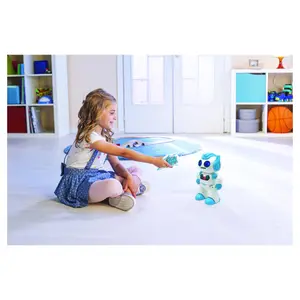 Fjärrstyrd programmerbar robotleksak med dans, musik, demo och inkluderade skumskivor. Lexibook Powerman® Shoot image-6