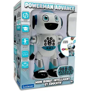 Programmable Remote Control Robot Toy with Quiz, Music, Games, Disc Throwing, Stories Lexibook Powerman® Shoot image-3