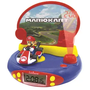 Nintendo projector alarm clock with 3d mario kart and video game sounds Lexibook image-1