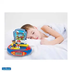 Despertador com projetor de patrulha com perseguição 3d e sons de super-heróis Lexibook image-1