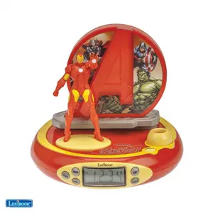 Réveil projecteur avengers avec iron man en 3d et des sons super-héros Lexibook image-0