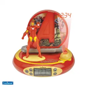 Réveil projecteur avengers avec iron man en 3d et des sons super-héros Lexibook image-1
