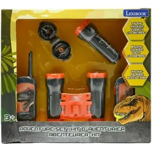 Outdoor adventure kit with walkie-talkies, binoculars, and compass Lexibook Dinosaure image-3