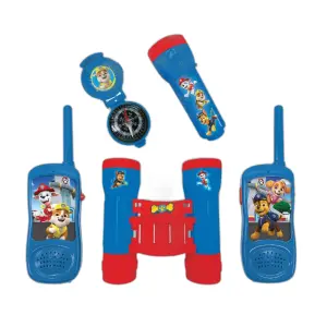Ute-spel äventyrskit med walkie-talkies 120m räckvidd, kikare och kompass Lexibook Pat’ Patrouille image-0