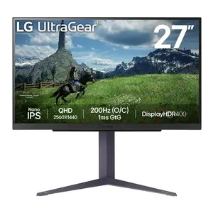 Écran PC 27" QHD 200Hz Nano-IPS 1ms Pivot G-Sync LG UltraGear