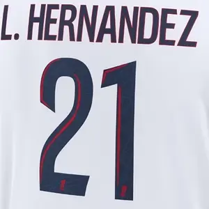 PSG away shirt printing Ligue 1 L.HERNANDEZ #21 2024/25 image-0