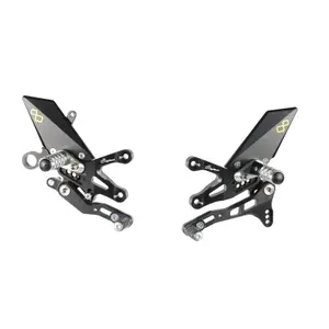 Adjustable Rearset Motorcycle Footpegs Lightech Aprilia RSV4 R ABS image-0