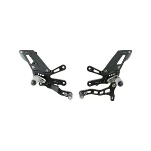 Adjustable Rearset Motorcycle Footpegs Lightech Aprilia Tuono 1100 V4 image-0
