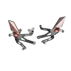 Adjustable Rearset Motorcycle Footpegs Lightech Ducati Multistrada V4 S image-0