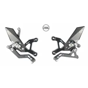 Adjustable Rearset Motorcycle Footpegs Lightech Kawasaki Ninja ZX-6 R ABS (ZX636G) image-0