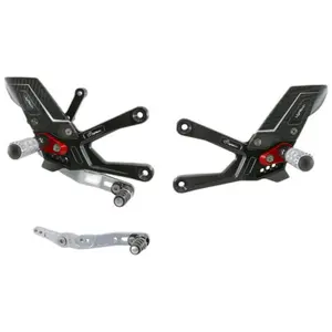 Adjustable Rearset Motorcycle Footpegs Lightech Yamaha YZF-R1 image-0
