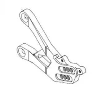 Right Plate for Rearset Controls Lightech Yamaha YZF-R1 image-0