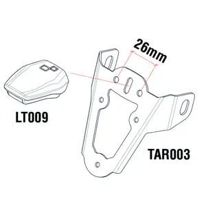 Motorcycle plate lights Lightech Honda Nc 700 Integra Dct Abs (Rc62) Python image-4