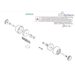 Front and Rear Wheel Axle Protection Lightech Kawasaki Z 1000 SX ABS (ZX1000W) [1000] image-1