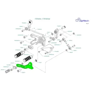 Reverse Gear Shift Lightech FTRYA014 / FTRYA014W / FTRKA009R image-0
