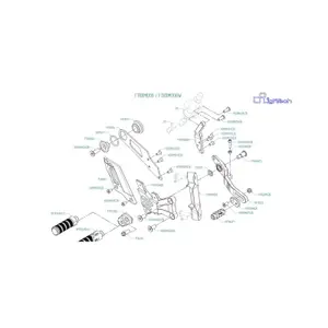 Motorcycle footrest Lightech BMW S 1000 R image-1