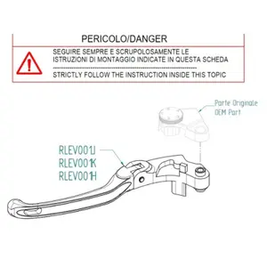 Brake lever adjustment kit Lightech BMW S 1000 Rr Abs (0e21) image-0