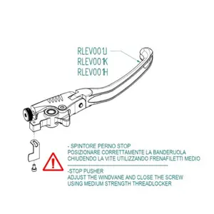 Brake lever adjustment kit Lightech BMW S 1000 Rr Abs (0e21) image-1