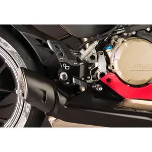 Justerbare bagmotor fodstøtter med faste fodstøtter Lightech image-1