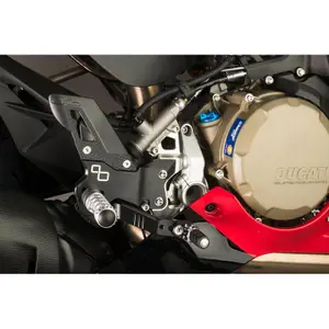 Justerbare bagmotor fodstøtter med faste fodstøtter Lightech image-3