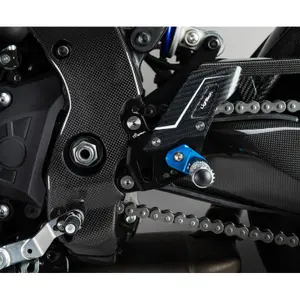 Repose-pied moto regolabili con pedane fisse Lightech R image-1