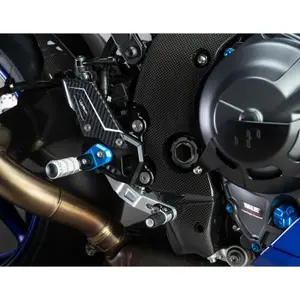 Repose-pied moto regolabili con pedane fisse Lightech R image-2