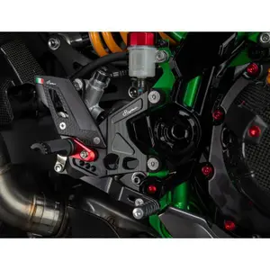Adjustable Motorcycle Footrest with Folding Footpegs Lightech