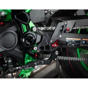 Adjustable Motorcycle Footrest with Folding Footpegs Lightech image-1