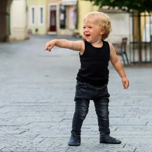 Boys' soft slippers Liliputi Black Panther image-1