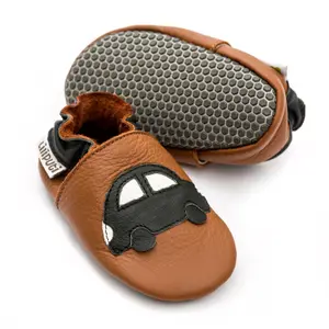 Boys' soft slippers Liliputi Black Car image-0