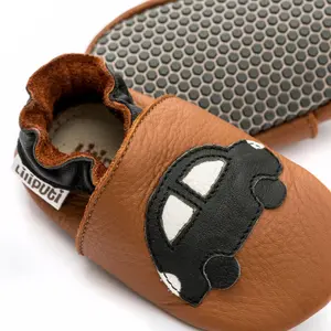 Boys' soft slippers Liliputi Black Car image-1